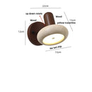 Ljojo LED Wall Lamp Sconce Rotate Iron Canopy Stone Bathroom Mirror Light