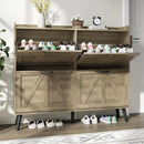 Ljojo™ Farmhouse Shoe Cabinet with 4 Drawers: Stylish Entryway Storage
