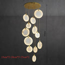 Minimalist Round Marble Pendant Light Modern Chandelier Ljojo