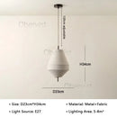 Wabi Sabi Fabric Pendant Light Chandelier Home Decor Indoor Lighting Fixtures by Ljojo
