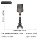 Italian Hollow Floor Lamp Acrylic Retro Atmosphere Wine Glass Lamp for Bedroom Sofa by Ljojo