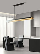 Nordic Linear Led Chandelier for Dining Room | Modern Strip Hanging Light by Ljojo