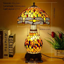 Ljojo Luxe Stained Glass Table Lamp for Living Room and Bedroom
