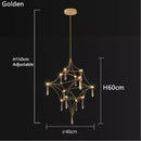 Ljojo Italian Minimalist LED Starry Sky Ceiling Pendant Light Chandelier Fixtures