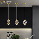 LED Crystal Chandelier - Modern Minimalist Living Room Dining Bedroom Bar Decor Light by Ljojo