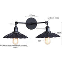 Ljojo Loft LED Wall Lights 2-heads Industrial Lamparas De Pared for Living Room