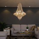 LED Crystal Chandelier Luxury European-Style High Ceiling Staircase for Living Room by Ljojo