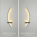 LED Wall Lamp Moon Symmetry Black - Modern Indoor Decor for Bedroom by Ljojo
