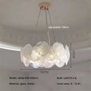 Ljojo Luxury Colorful Glass LED Pendant Lights French Modern Living Room Hanging Lamp