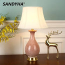 LED Glass Table Lamp Romantic Bedroom Night Light Home Decor - Ljojo