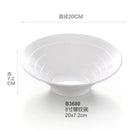 Ljojo Melamine Noodle Bowl Set - Japanese Style Ramen Bowls for Kitchen Tableware