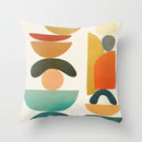 Ljojo Mid Century Geometry Abstract Pillow Case for Home Sofa Decor