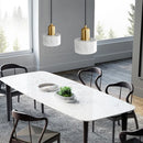 Alabaster Pendant Light for Dining Room - Luxury Hanging Chandelier by Ljojo