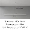 Ljojo Modern Horizontal Pendant Lamp for Dining Room Kitchen | Hanging Lights for Living Room