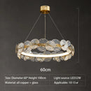 Nordic Luxury Glass LED Ceiling Chandelier for Living Room - Ljojo