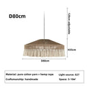 Modern Minimalist LED Pendant Light Wicker Rattan Chandelier for Living Room Decor by Ljojo