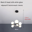 Nordic Design LED Pendant Lights: Sleek Glass Bubble Hanging Lamp by Ljojo