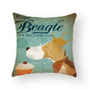 Funny Cartoon Cat & Dog Pillow Covers by Ljojo: Luxury Sofa Bed Decor Pillowcase