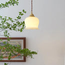 Ljojo Luxury Brass Adjustable LED Pendant Light Resin Modern Nordic Hanging Lamp