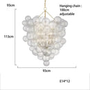 Glass Ball LED Chandelier for Living Room Modern Creative Home Decor by Ljojo