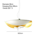 Nordic Minimalist Lotus Leaf Art LED Pendant Light Chandelier by Ljojo
