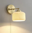 Ljojo 4W LED Wall Lamp Sconce with Knob Switch for Bedroom & Living Room Lighting