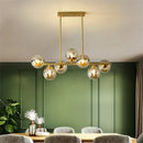 Modern LED Glass Ball Chandelier Pendant Lamp for Bedroom Dining Living Room by Ljojo