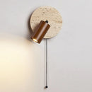 Huangdong Stone Bedroom Wall Lamp: Retro Silent Wind Study Wall Fixture by Ljojo