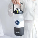 Ljojo 2000ML Sports Water Bottle with Straw - Large Capacity Jug for Fitness