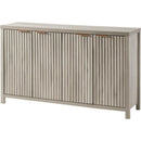Ljojo™ Fluted Sideboard Buffet: 56" Modern Credenza with Storage, Doors & Shelves