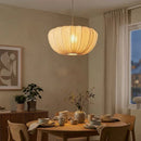 Japanese Wabi Sabi Retro Fabric Pendant Light Chandelier for Living Room by Ljojo