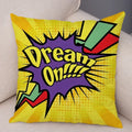 Ljojo Letters Print POP ART Pillowcase - Home Decor Cushion Cover