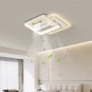 Nordic Quiet Electric LED Ceiling Fan with Remote Control for Dining and Living Room by Ljojo