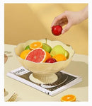 Ljojo Light Luxury Fruit Plate for Living Room Tea Table Snacks and Candy Organization