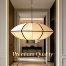 Nordic Wabi Sabi Fabric Pendant Light for Living Room by Ljojo