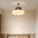 Ljojo Walnut Deer Horn LED Pendant Light for Bedroom Living Room Indoor Lighting Fixture