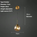 SANDYHA Modern Glass Wall Lamp | Nordic Bedroom Light for Home Decor | Ljojo