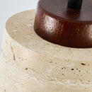 Travertine Pendant Lamp: Stone Chandelier by Ljojo - Hanging Light Fixture for Modern Interiors