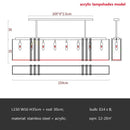 American Luxury Steel Led E14 Pendant Lights Dining Room Gold Lustre Straight Hanging Lamp Deco Indoor Lighting Fixtures Lamp