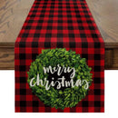 Christmas Tree Printed Table Runner by Ljojo: Festive Home Party Decor