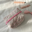 Korean Flower Makeup Bag Travel Pouch | Ljojo Portable Cosmetic Organizer