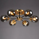 Ljojo Modern Glass Ball Led Chandelier Retro Ceiling Dining Room Bedroom Decoration Lighting