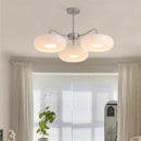 French Style Retro Antique Orange Glass Chandelier Bauhaus Medieval Ceiling Light by Ljojo