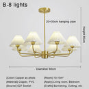 Modern Led Chandelier Lamp for Living Room by Ljojo - Simple Fabric Kitchen Dining Room Lighting