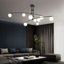Glass Ball LED Pendant Light Fixture for Living Dining Room - Ljojo