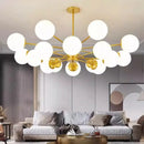 Nordic Glass LED Chandelier Modern Pendant Light for Living Room Kitchen Dining Room by Ljojo