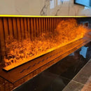 Ljojo 3D Ambience Fireplace Electric LED Humidifier for Indoor Living Room Decor