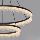 Ljojo Modern Luxury Ring Chandelier Hanging Lamp for Living Room Bedroom Kitchen Island