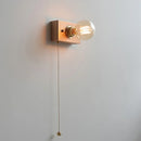 Ljojo Walnut Wood Retro LED Wall Lamp Stylish & Energy Efficient Lighting for Foyer Bedrooms