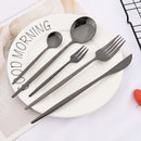 Ljojo Mint Gold Cutlery Set Stainless Steel Silverware Kitchen Tableware
